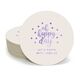 Confetti Dots Oh Happy Day Round Coasters Image 1 of 3